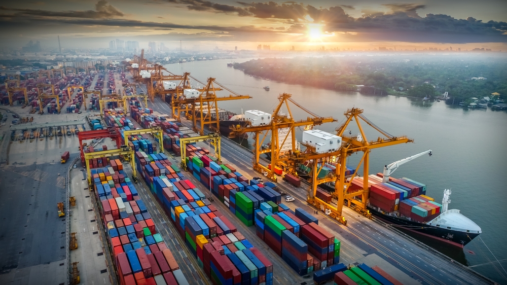 Logistics,And,Transportation,Of,Container,Cargo,Ship,And,Cargo,Plane